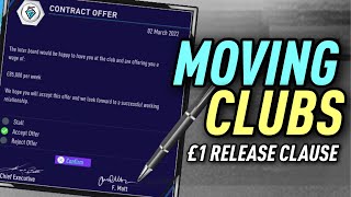 FIFA 21 MOVING CLUBS £1 RELEASE CLAUSE [upl. by Alta]