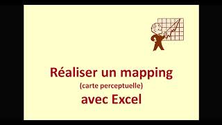 Réaliser un mapping avec Excel carte perceptuelle [upl. by Annabelle684]