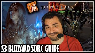 KRIPP’S NEVER LUCKY BLIZZARD SORC BUILD GUIDE Season 3  Diablo 4 [upl. by Seabury]