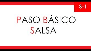 APRENDE A BAILAR SALSA  PASO BÁSICO [upl. by Terb488]