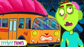 Wheels Of Spooky Bus Go Round And Round  More Scary Skeleton Songs For Kids  Teehee Town [upl. by Lipski]