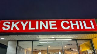 SKYLINE CHILI TRYING FAMOUS CINCINNATI OHIO CHILI [upl. by Hedvige520]