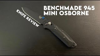 Benchmade 945 Mini Osborne 945BK1 Knife Review [upl. by Morse]