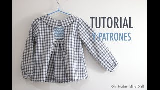 Como hacer blusa nido de abeja niños patrones gratis [upl. by Hardin]