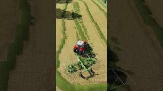 Windrowing Silage Swaths FS22 farming farmingsimulator22 simfarmer [upl. by Htebesile]