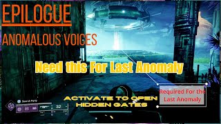 Destiny 2 Epilogue Anomalous Voices Version 2 [upl. by Atnuhs]