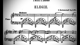 RACHMANINOV Élégie in E b minor op3 n•1  Jean Tatu piano [upl. by Basile]