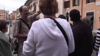 arrive hotel and walk to P Navona Rome07A [upl. by Nivlad]