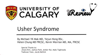 Usher Syndrome [upl. by Llyrehc392]