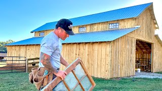 Pole Barn Build on A Budget Antique windows and siding IT HAPPENED AGAIN [upl. by Feodor375]