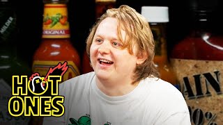 Lewis Capaldi Grasps for a Lifeline While Eating Spicy Wings  Hot Ones [upl. by Garwood]