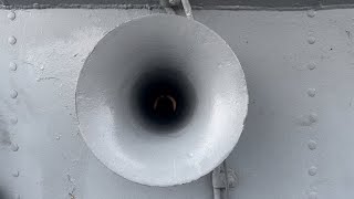 We Toot Our Horn Test Firing USS Cod’s WWII Submarine Whistle [upl. by Dranel]