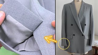 The best way to sew Jacket sleeves  Sewing Tips and Tricks [upl. by Hunsinger696]