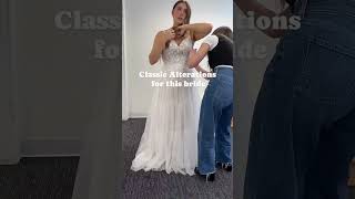 BEFORE amp AFTER Wedding Dress Alterations [upl. by Ldnek]