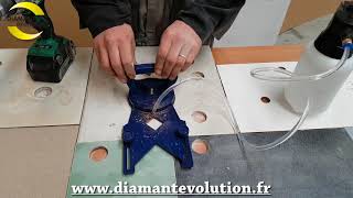 Scie cloche diamant pour percer a eau le gres cerame et le carrelage [upl. by Adnoryt]