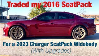 I traded my 2016 Dodge Charger ScatPack for a Last Call 2023 Charger ScatPack Widebody [upl. by Penn]