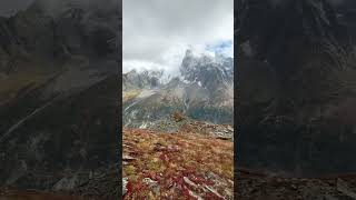 Unreal landscape🍁🏔️ in Chamonix MontBlanc montblanc chamonix mountains mountainphotography [upl. by Leehar]