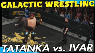 GALACTIC WRESTLING  TATANKA vs IVAR  AI Simulation [upl. by Belier949]