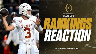 CFP Rankings Released Experts react to the Week 12 College Football Playoff Rankings [upl. by Ariel]