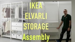 IKEA ELVARLI WARDROBE storage Assembly [upl. by Ananna]