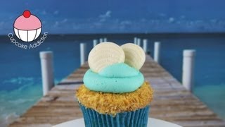 Beach Cupcakes Decorate Summer Beach Cupcakes  A Cupcake Addiction How To Tutorial [upl. by Anauj]