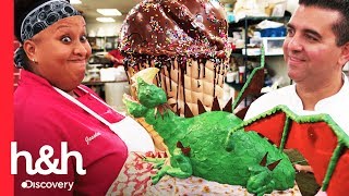 Los pasteles más grandes de la temporada  Cake Boss  Discovery HampH [upl. by Kynthia]