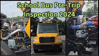 School Bus Class B CDL Pretrip Inspection Demonstration  2024 Bus Unit North Carolina [upl. by Luhe265]