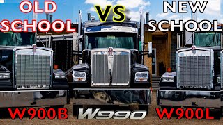 KENWORTH W990 vs W900  2019 Ultimate Kenworth Longhood Comparison  Cab Hood Sleeper amp Power [upl. by Naomi]