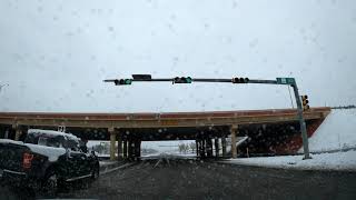 Lubbock Texas Snow 11021 [upl. by Hepza]