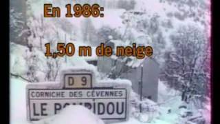 Tempête de neige de 1986 au Pompidou Lozère Partie 1 [upl. by Teresita776]