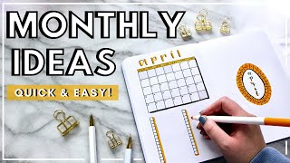 PLAN WITH ME  April 2018 Bullet Journal Setup [upl. by Heilner]