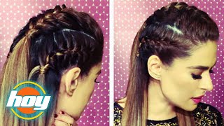 Cópiale el look a Galilea y únete a la tendencia de las trenzas francesas [upl. by Sandry985]