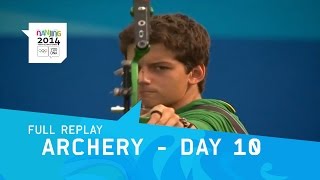 Archery  Day 10 Quarterfinals SFs amp Finals Men  Full Replay  Nanjing 2014 Youth Olympic Games [upl. by Adnyleb]