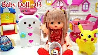 Mainan Anak Baby Doll Refrigerator Food Toys 💖 Boneka Bayi Lucu Kulkas Kulkasan  Surprise Egg [upl. by Hendrik]