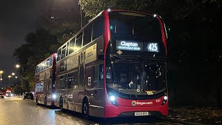 Full Route Visual Route 425 Ilford  Clapton Nightingale Road  Enviro400MMC 11387 SK20 BCO [upl. by Ayanat]