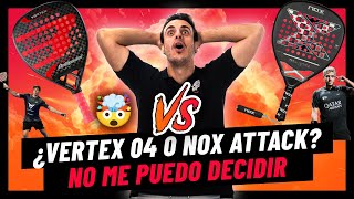 Comparativa Bullpadel Vertex 04 vs Nox AT Attack 18K 2024 💣 Las mejores palas de ataque [upl. by Dorelia]