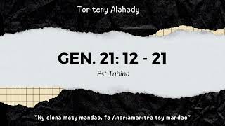 Toriteny Alahady Gen 21 12  21 [upl. by Windzer]