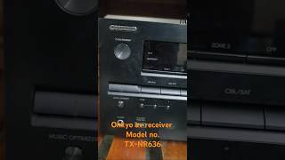 Onkyo av receiver Model no TXNR636 receiver avr onkyo ddaudios9293 [upl. by Ardnohs]