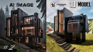 UNREAL ENGINE 54 Creating a Realistic Luxury Mansion  2 Texturing  Timelaps [upl. by Irrabaj]