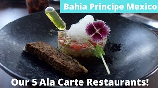 Our 5 A La Carte Restaurants At Bahia Principe Luxury Akumal amp Grand Tulum Mexico All Inclusive [upl. by Johnston]