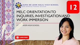 Inquiries Investigation and Immersion  Orientation  K12  New Normal  MELC [upl. by Flavian]