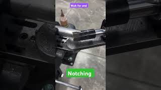 Notching in tube process 💥🔥automation hosharing notching automobile 😎engineering 💥 [upl. by Aliak]