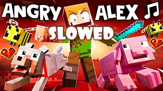 SLOWED quotANGRY ALEX” 🎵 Minecraft Animation Music Video [upl. by Aened]