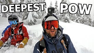 Deepest Powder Snowboarding of Life [upl. by Maire116]