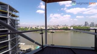 Two Riverlight Quay London SW8  Direct River View Two Bedroom Apartment Tour [upl. by Llenej]