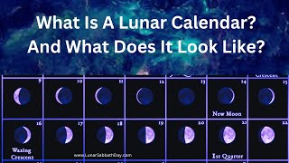 What Is A Lunar Calendar What does a Lunar Calendar look like [upl. by Sonaj]