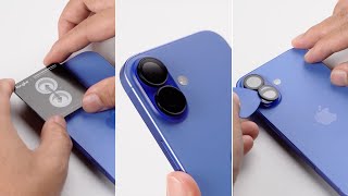 iPhone 16 amp 16 Plus  Ringke Camera Lens Frame Glass  Installation Guide [upl. by Clarette725]