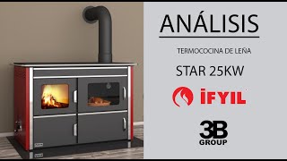 Análisis Termococina de leña hidro STAR 25KW [upl. by Nikolaus188]