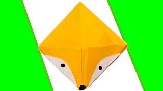 🦊 Origami Fuchs Lesezeichen aus Papier basteln  Bastelideen Herbst [upl. by Ettessil560]