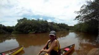 Companhia de Canoagem no Rio Jacaré Pepira com RiversideObel [upl. by Nolak]